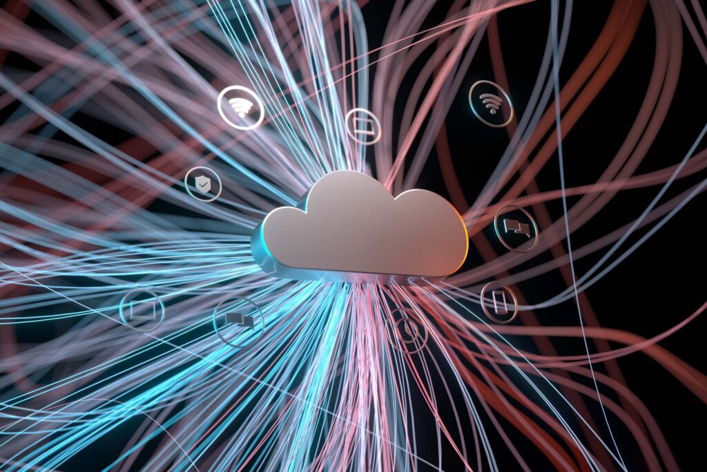 cloud internet infrastructure concept