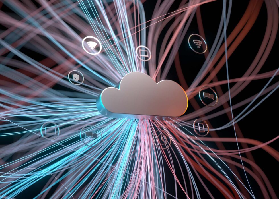 cloud internet infrastructure concept