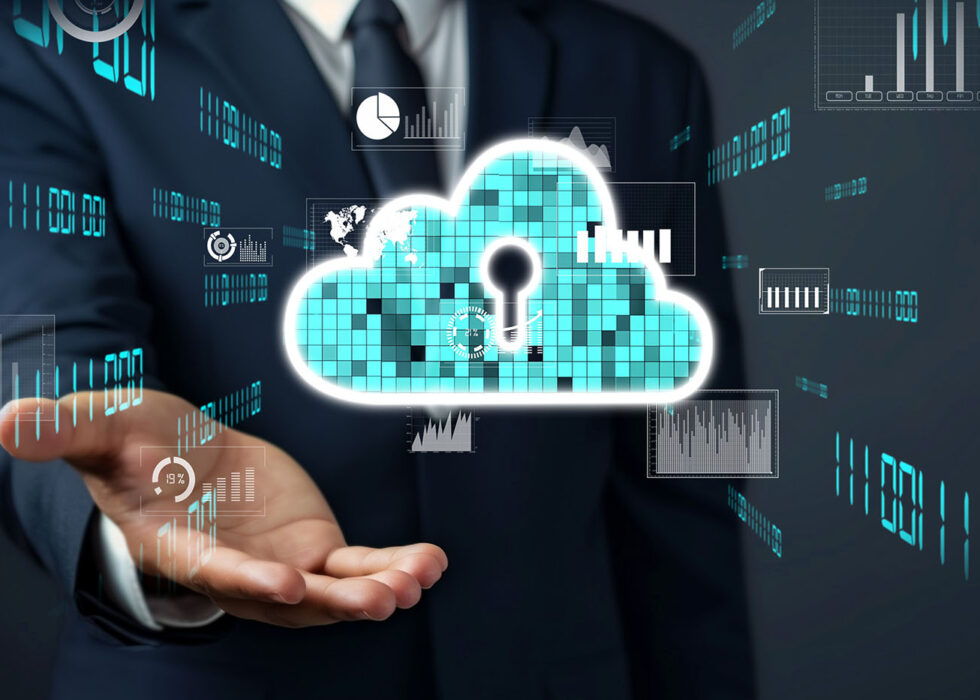 secure cloud computing concept